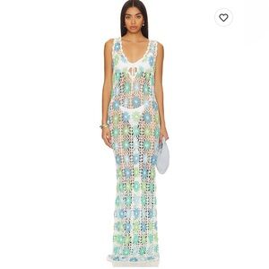 Vacay Tank Coverup in White Multi Floral - Show Me Your Mumu